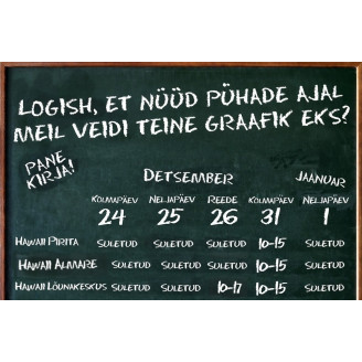 Kuidas pühade ajal Hawaii boksi tulla?!