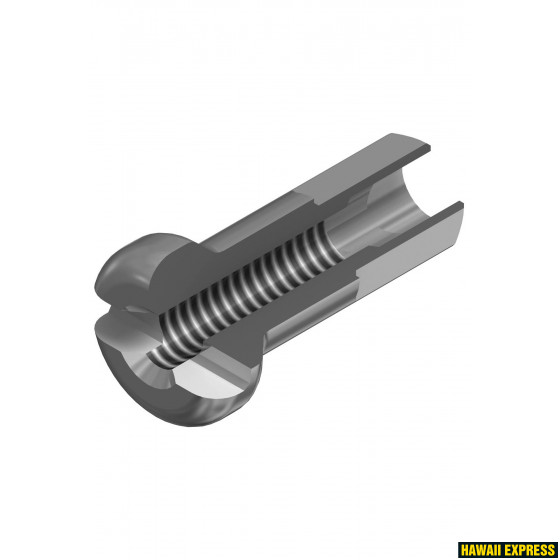 Kodaranippel 2,0x12mm standard brass