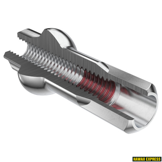 Kodaranippel 2,0x15mm squorx pro Head Brass