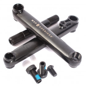 Crank set BMX MVP V2 48T 175mm black (Arms+Axle) 1s Crank set BMX MVP V2 48T 175mm black (Arms+Axle) 1s