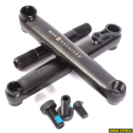 Crank set BMX MVP V2 48T 175mm black (Arms+Axle) 1s Crank set BMX MVP V2 48T 175mm black (Arms+Axle) 1s