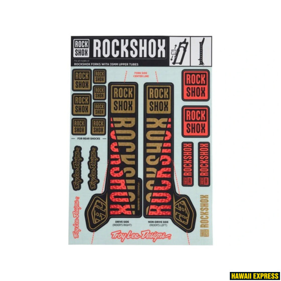 Varuosa amordile Troy Lee Designs Decal Kit f.Pike/Lyrik/Yari/Domain/Revelation c. 2018