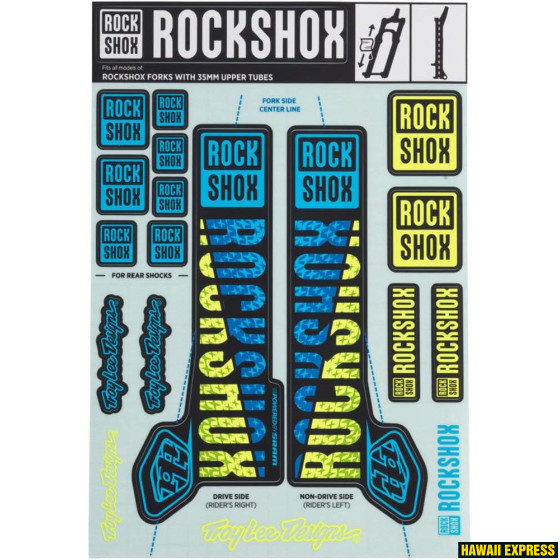 Varuosa amordile Troy Lee Designs Decal Kit f.Pike/Lyrik/Yari/Domain/Revelation c. 2018