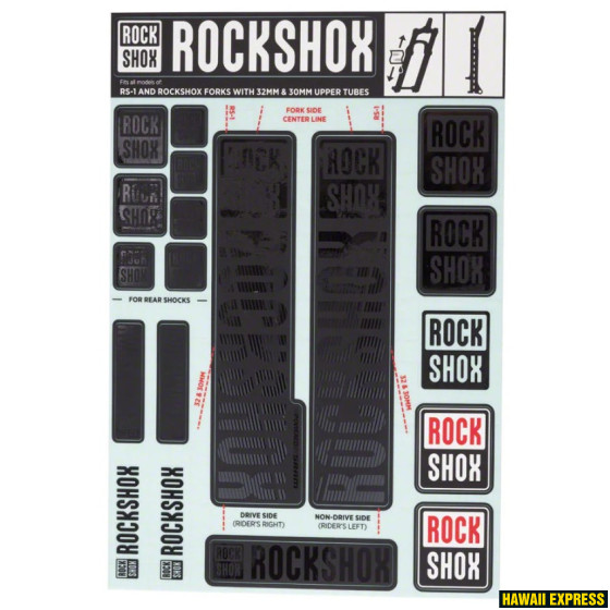 DECAL KIT 30/32mm SID/RB/RVLTN/SKTR/RCN/XC30-32/30 DECAL KIT 30/32mm SID/RB/RVLTN/SKTR/RCN/XC30-32/30