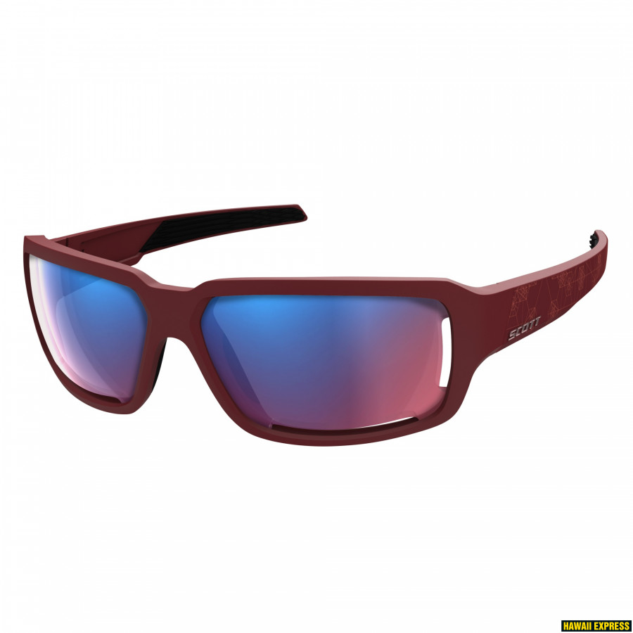 dark red sunglasses