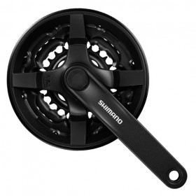 Crankset TY301 BSA 8/7/6x3 170mm 42/34/24T Crankset TY301 BSA 8/7/6x3 170mm 42/34/24T