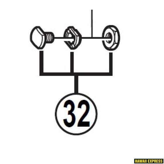 VARUOSA RUMMULE NEXUS 7/8S käigu trossi kinnitus Poldi kmpl CJ-7S40/CJ-8S20