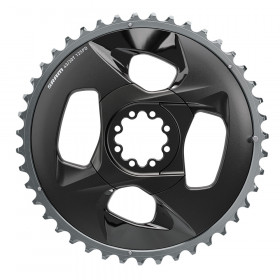 CHAIN RING ROAD 43T 94BCD 2X12 FORCE WIDE POLAR GREY WITH COVER PLATE CHAIN RING ROAD 43T 94BCD 2X12 FORCE WIDE POLAR GREY WITH COVER PLATE