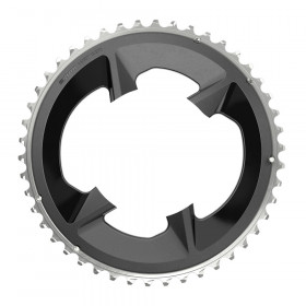 CHAIN RING ROAD 46T 107BCD 2X12 RIVAL BLACK WITH COVER PLATE CHAIN RING ROAD 46T 107BCD 2X12 RIVAL BLACK WITH COVER PLATE