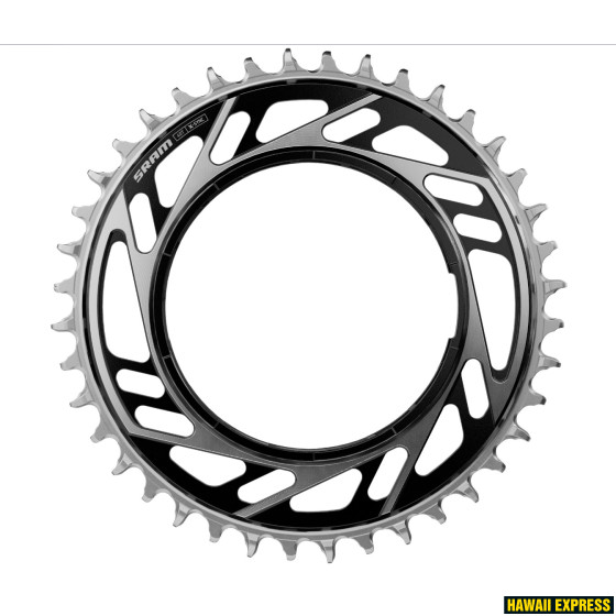 ESIHAMMASRATAS 12s ROAD 46T THREADED MOUNT X-SYNC 6.5MM OFFSET RED E1 BLACK/SILVER (including thread
