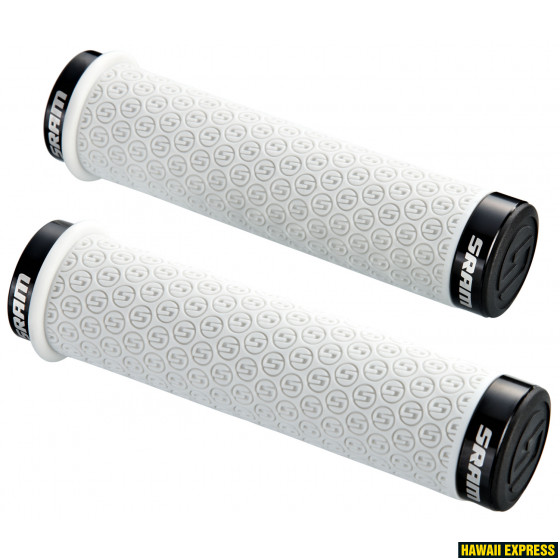 DH Silicon Locking Grips white + End Plugs