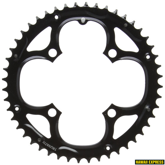 CHAIN RING MTB 48T 104 A V2 STEEL MATTE BLACK (48-38-28)