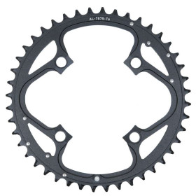 CHAIN RING MTB 44T 104 V4 ALUMINUM 4MM HARD BLACK CHAIN RING MTB 44T 104 V4 ALUMINUM 4MM HARD BLACK