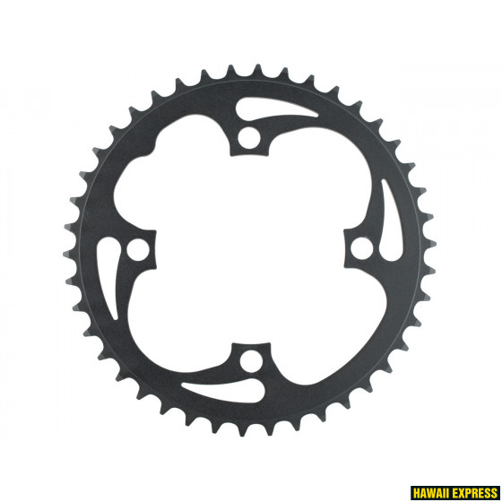 CHAIN RING 10s MTB 42T BCD 104 SS ALUMINUM 3MM BLAST BLACK