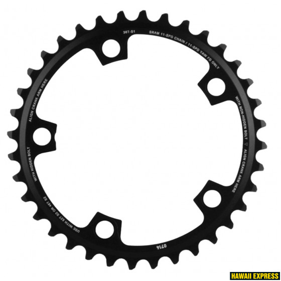 Chain Ring Road 36T V3 110 Alum 3mm Black (50-36, 52-36, 46-36) Chain Ring Road 36T V3 110 Alum 3mm Black (50-36, 52-36, 46-36)