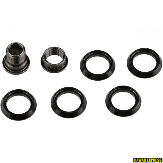 CRANK CHAINRING SPACERS (QTY 5) INCLUDING HIDDEN BOLT/NUT KIT FOR CX1 CHAINRING CRANK CHAINRING SPACERS (QTY 5) INCLUDING HIDDEN BOLT/NUT KIT FOR CX1 CHAINRING