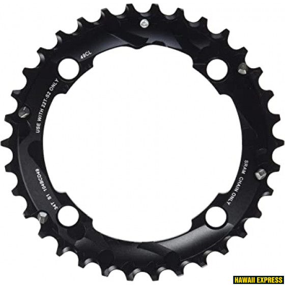 CHAIN RING MTB 34T 104 AL5 2X10 MEDIUM PIN BLAST BLACK CHAIN RING MTB 34T 104 AL5 2X10 MEDIUM PIN BLAST BLACK