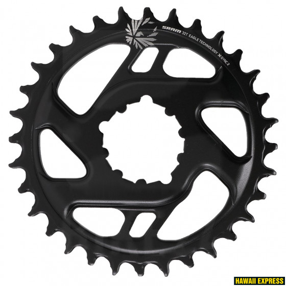 Chain Ring X-SYNC 2 34T Eagle Direct Mount 3mm Offset Boost Cold Forged Aluminum Black