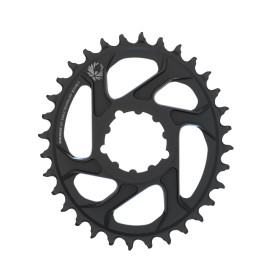 Chain Ring X-SYNC 2 Oval 32T Direct Mount 6mm Offset Alum Eagle Black Chain Ring X-SYNC 2 Oval 32T Direct Mount 6mm Offset Alum Eagle Black