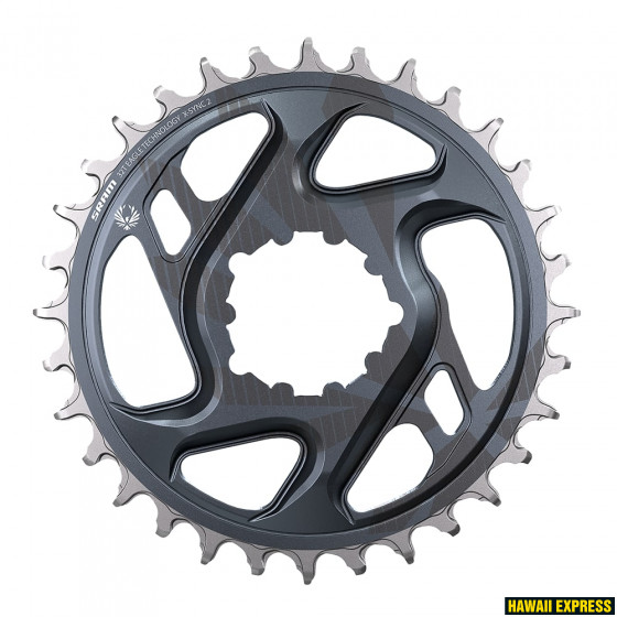 Chain Ring X-SYNC 2 34T Direct Mount 6mm Offset Eagle Cold Forged Lunar Grey