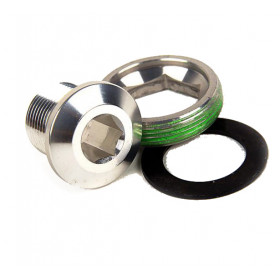 CRANK ARM BOLT KIT M15/M26 ALLOY SELF-EXTRACTING GXP SILVER QTY 1 CRANK ARM BOLT KIT M15/M26 ALLOY SELF-EXTRACTING GXP SILVER QTY 1