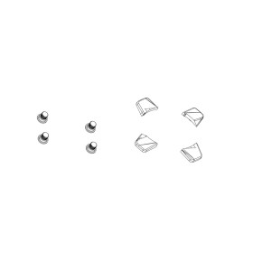 CHAINRING BOLT KIT 4X1 M8.5X12.5 / M8.5X9.5 STEEL BLACK FOR BASH GUARD QTY 4 CHAINRING BOLT KIT 4X1 M8.5X12.5 / M8.5X9.5 STEEL BLACK FOR BASH GUARD QTY 4