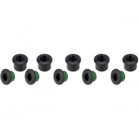 CHAINRING BOLT KIT 5x2 M8.5X7 / M8.5X5 ALUMINUM SILVER QTY 5 CHAINRING BOLT KIT 5x2 M8.5X7 / M8.5X5 ALUMINUM SILVER QTY 5