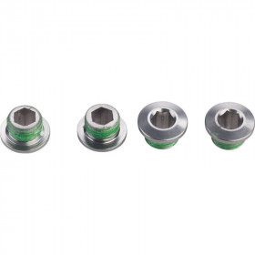 CHAINRING BOLT KIT 4X1 M8.5X5 ALUMINUM ZEPHYR GREY QTY 4 CHAINRING BOLT KIT 4X1 M8.5X5 ALUMINUM ZEPHYR GREY QTY 4