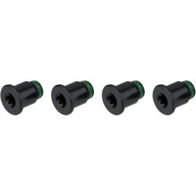 CHAINRING BOLT KIT 4X2 M8X4.75X8.75 ALUMINUM 94/107 BCD BLACK QTY 4 CHAINRING BOLT KIT 4X2 M8X4.75X8.75 ALUMINUM 94/107 BCD BLACK QTY 4