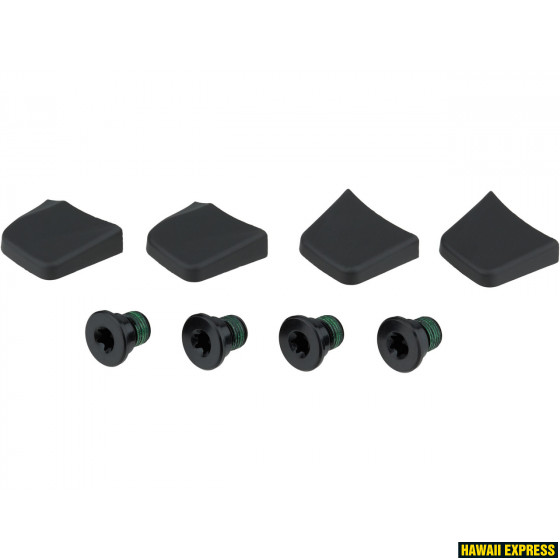 CHAINRING BOLT KIT 4X1 M8X6.5X3.4 ALUMINUM INCLUDING BOLT COVERS BLACK QTY 4 CHAINRING BOLT KIT 4X1 M8X6.5X3.4 ALUMINUM INCLUDING BOLT COVERS BLACK QTY 4