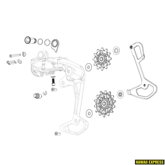 RD X01 CABLE PULLEY AND GUIDE RD X01 CABLE PULLEY AND GUIDE