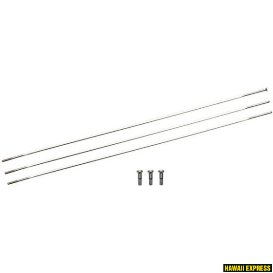 244mm CX-Ray Straight-Pull 1tk hõbe (3tk pakis)